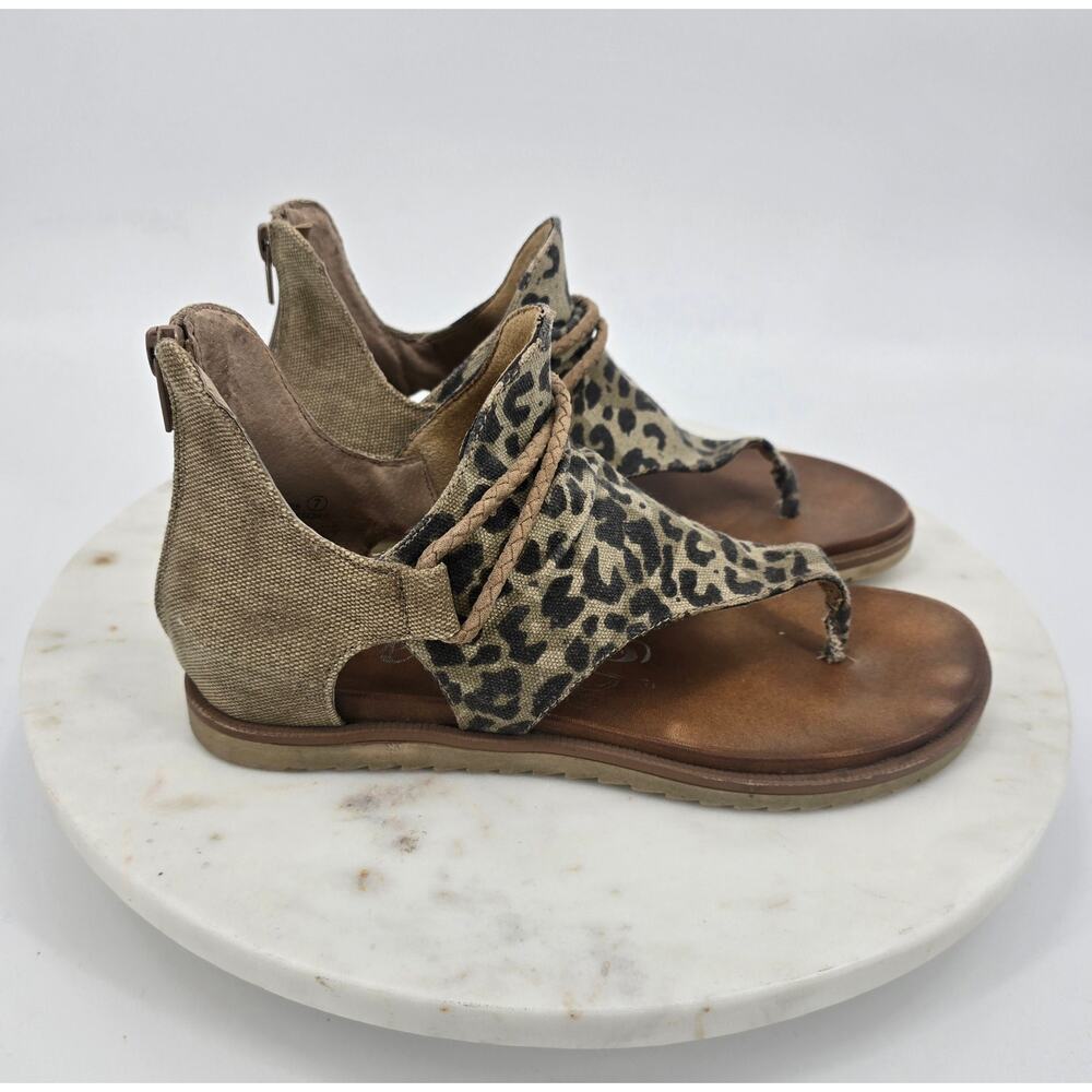 Very G Boho Festival Sparta Leopard Sandals‎